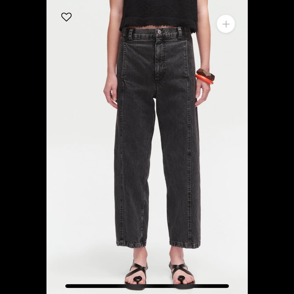 Rachel Comey Tamar pants - faded black denim - size 2